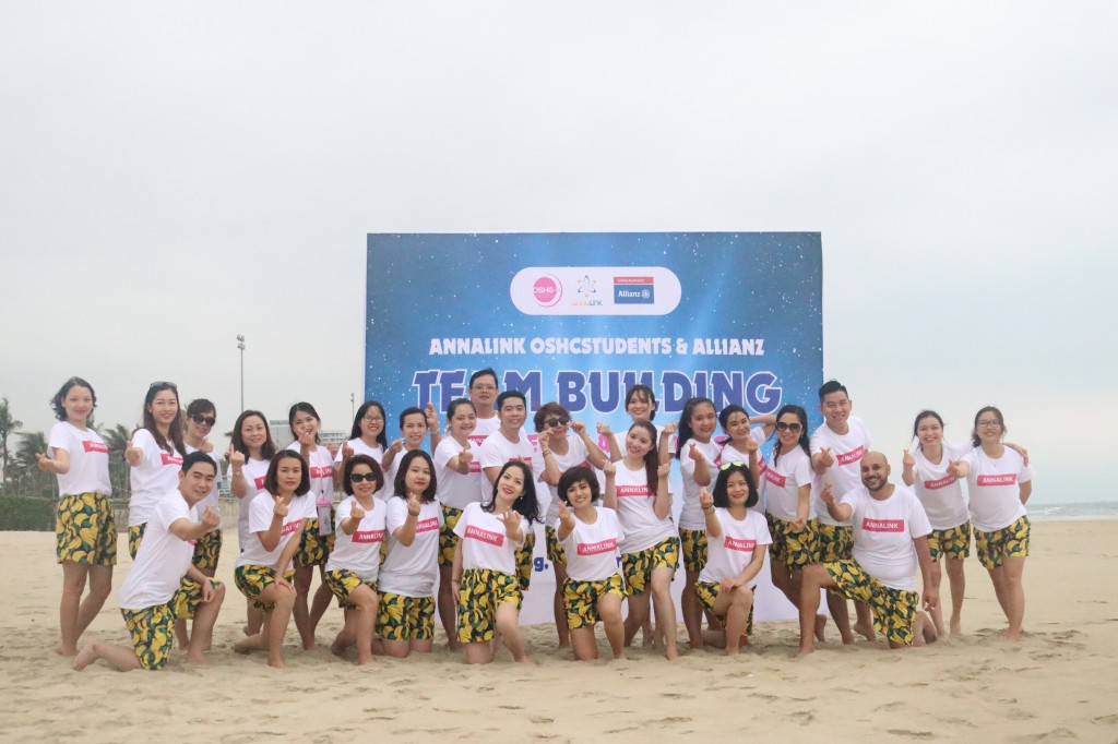 Team Building at My Khe beach - Da Nang is one of the extremely interesting activities included in the program 